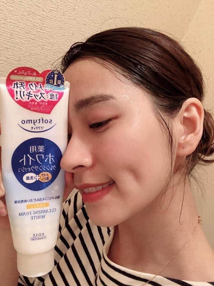 Sữa rửa mặt Kose Softymo White Nhật Bản - Ảnh 3