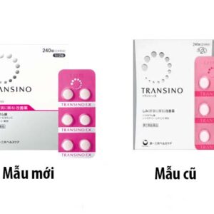 Viên uống trị nám tàn nhang Transino 240v Nhật Bản mẫu mới và mẫu cũ