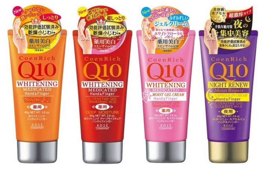 Kem dưỡng da tay Kose Coen Rich Q10 Whitening Medicated 80gr