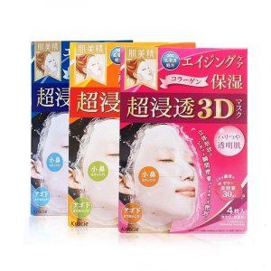 Mặt nạ Collagen Kanebo Kracie 3D Face Mask - Ảnh 2