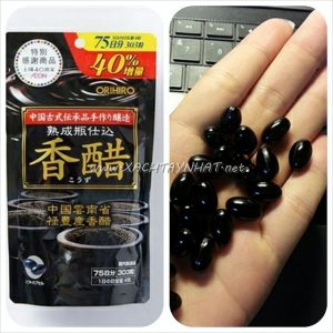 Dấm đen hỗ trợ giảm cân orihiro nhật bản dạng viên - Ảnh 3