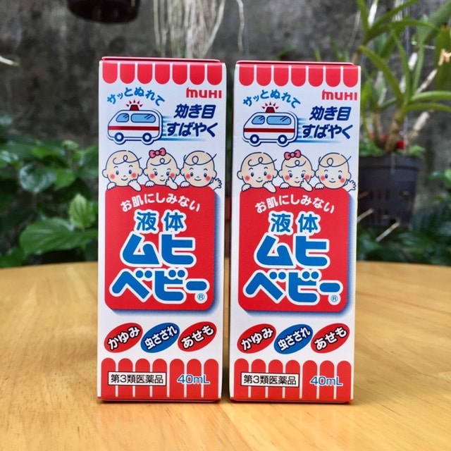 Lăn muỗi Muhi 40ml màu hồng