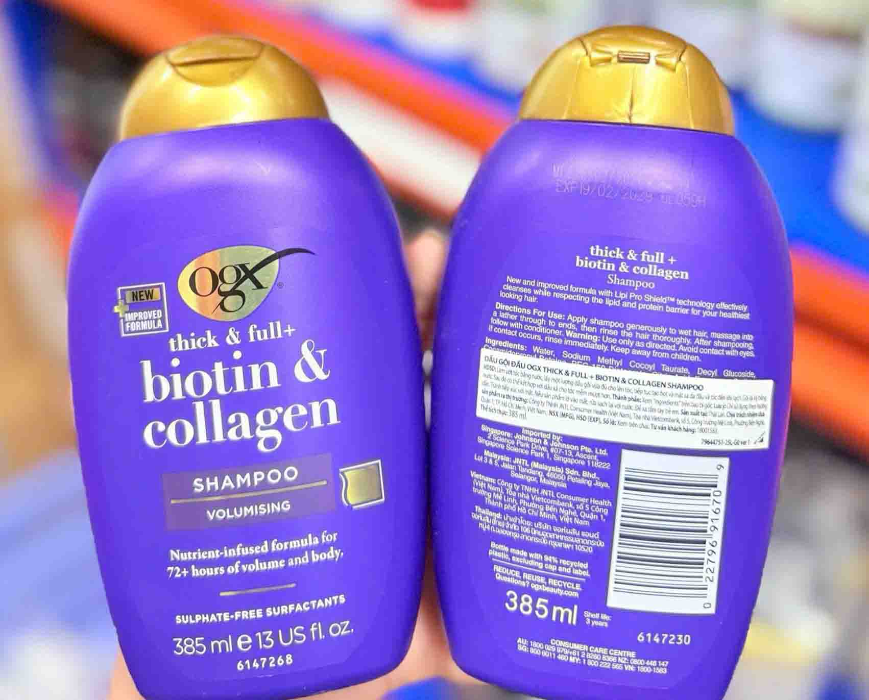 Dầu gội Biotin Collagen Organix
