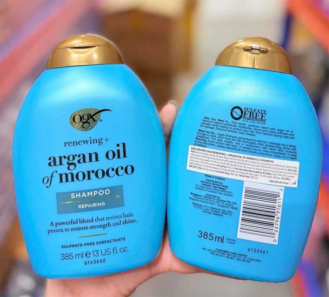 dầu gội ogx argan oil