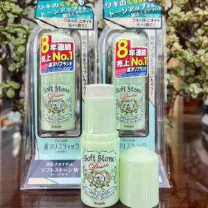 Lăn khử mùi đá khoáng soft stone xanh lá