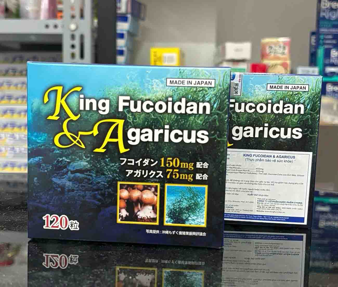 Viên uống King Fucoidan & Agaricus Nhật Bản 120 viên