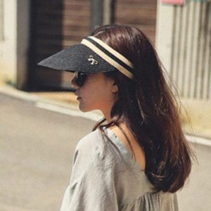 Mũ cói nửa đầu chống nắng Nhật bản - Ảnh 3