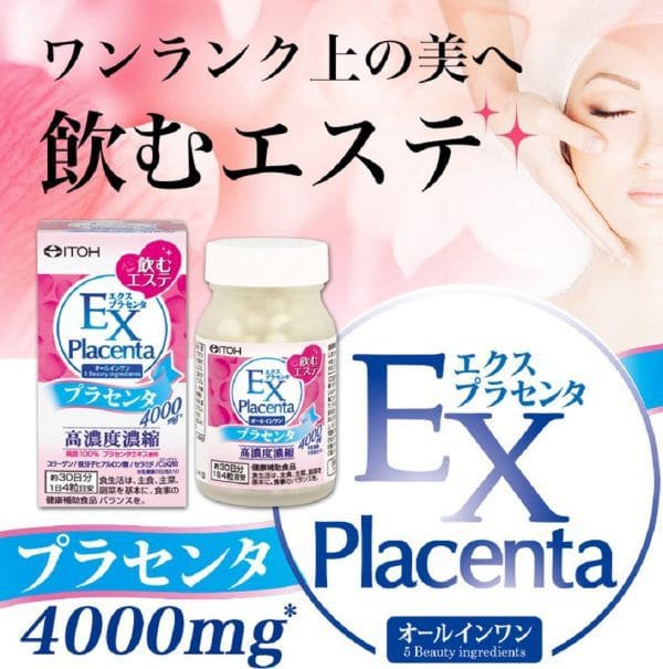 Viên uống collagen nhau thai cừu Itoh EX Placenta Nhật Bản - Ảnh 3