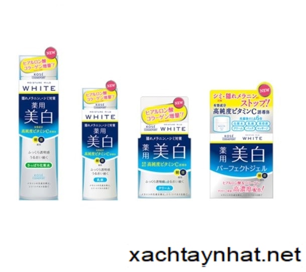 Bộ dưỡng da Kose White Moisture Mild Nhật Bản