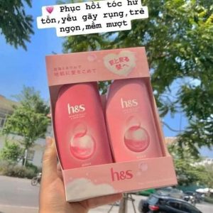 HS màu hồng phục hồi tóc hư tổn, tóc yếu gãy rụng, mềm mượt