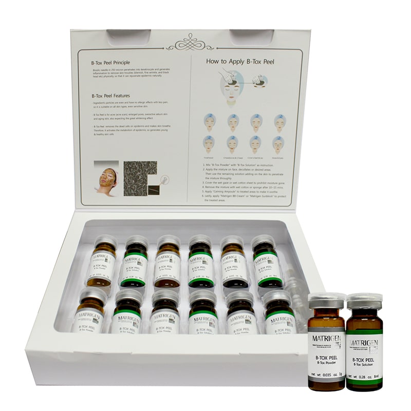 Hướng dẫn thay da với Matrigen B-Tox PeeL 2 màu Hàn Quốc