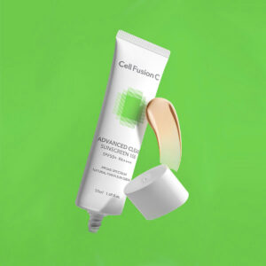 Kem chống nắng Cell Fusion C màu xanh mẫu mới