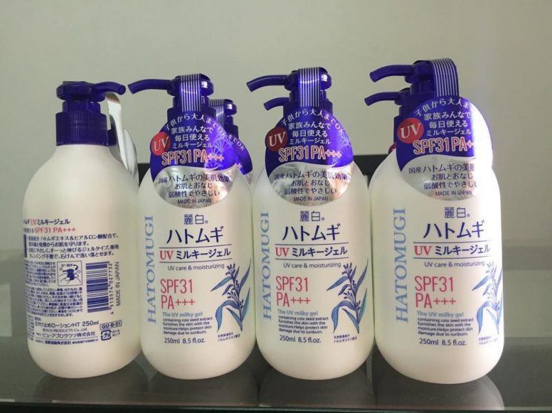 Sữa dưỡng thể Hatomugi chống nắng SPF31 PA+++ - Ảnh 6