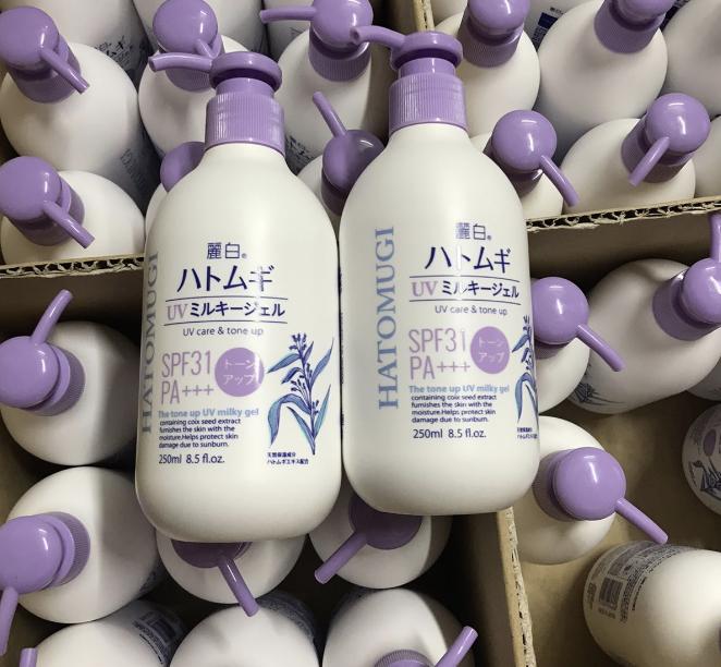 Sữa dưỡng thể Hatomugi chống nắng SPF31 PA+++ - Ảnh 5
