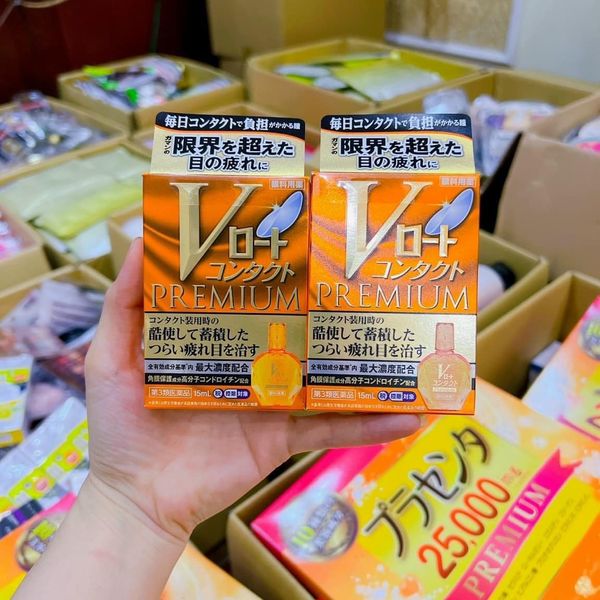 Nhỏ mắt Rohto V Premium màu cam