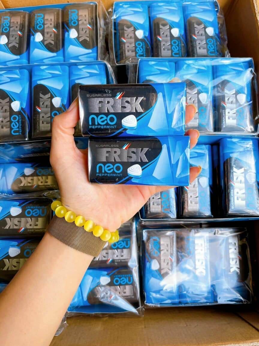 Viên kẹo ngậm bạc hà Frisk Neo Peppermint 35g Nhật Bản