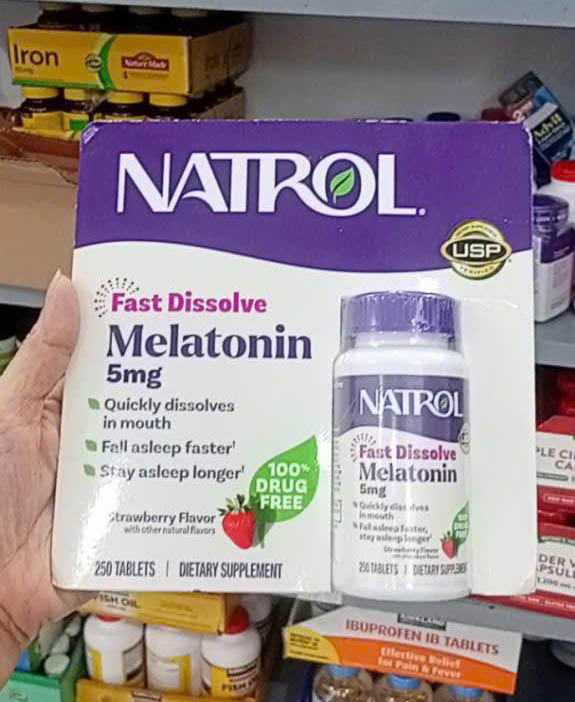 Natrol Melatonin Sleep 5mg mẫu mới