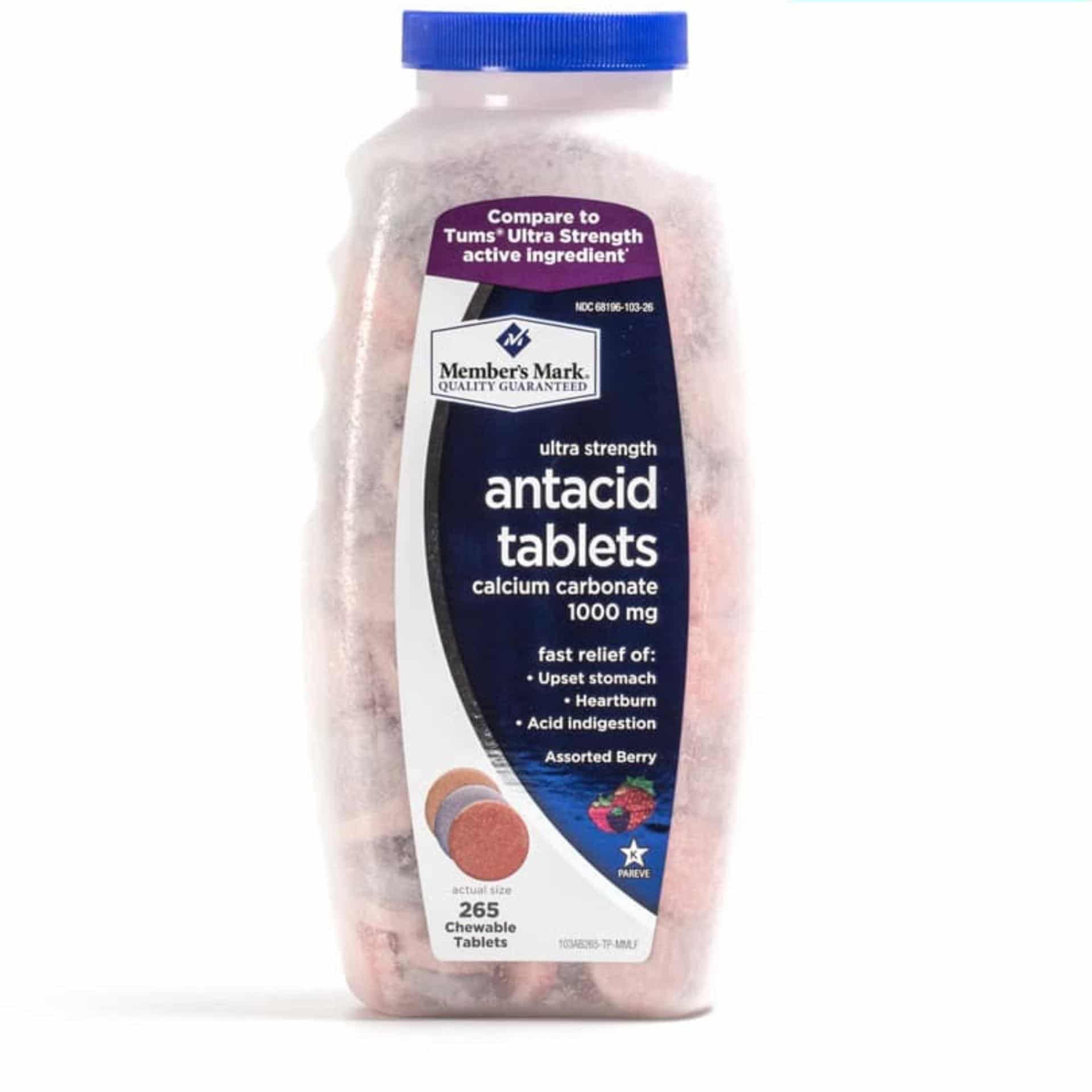 Kẹo nhai trị đau bao tử của Mỹ Antacid Tablets