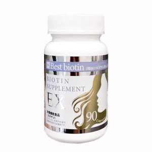 Viên uống mọc tóc Biotin Nhật Best Biotin Supplement Ex 90 viên