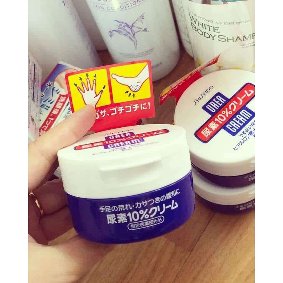 Cách sử dụng kem trị nứt gót chân - ngón tay Shiseido Urea.