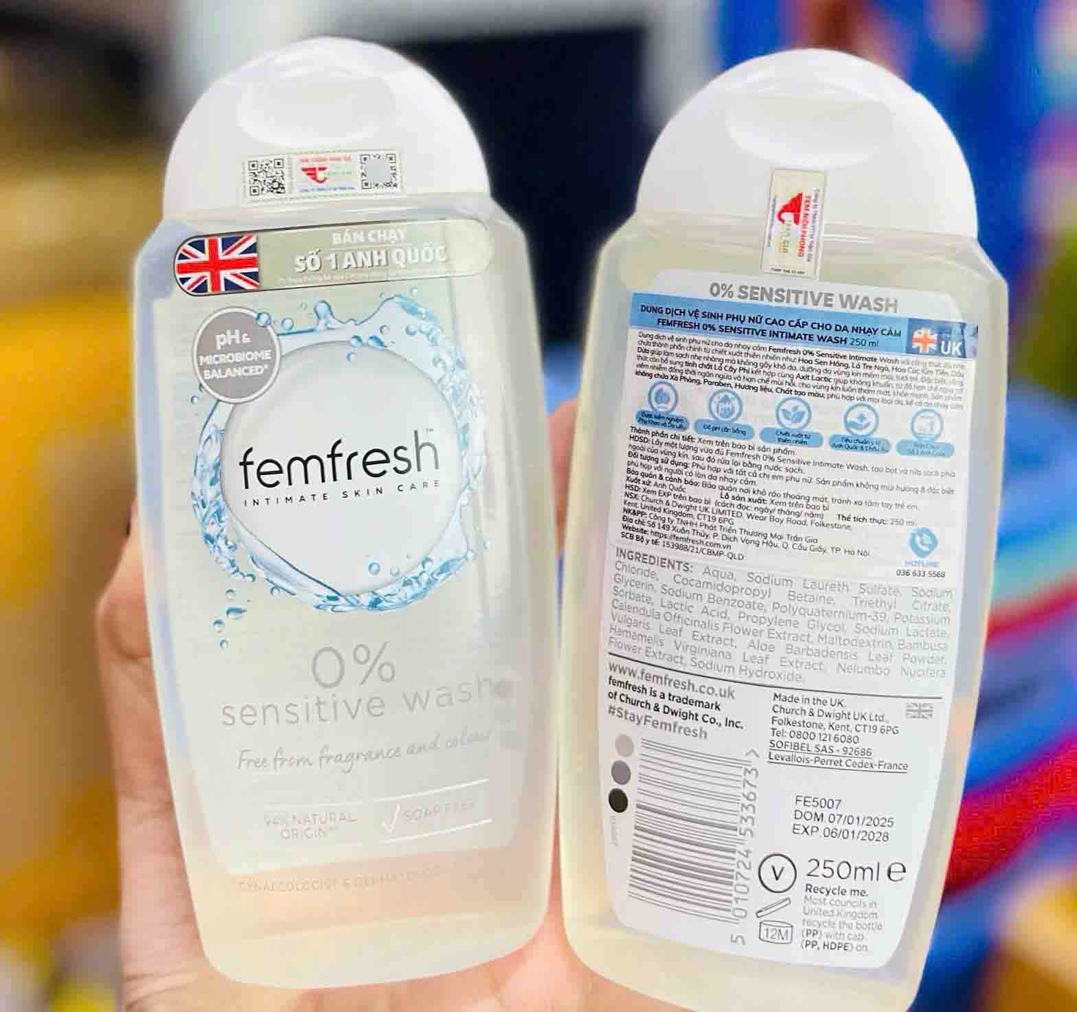 Dung dịch vệ sinh Femfresh trắng