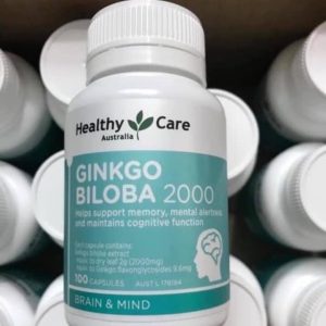 Viên uống Ginkgo Biloba 2000 Healthy Care của Úc 100 viên - Ảnh 2
