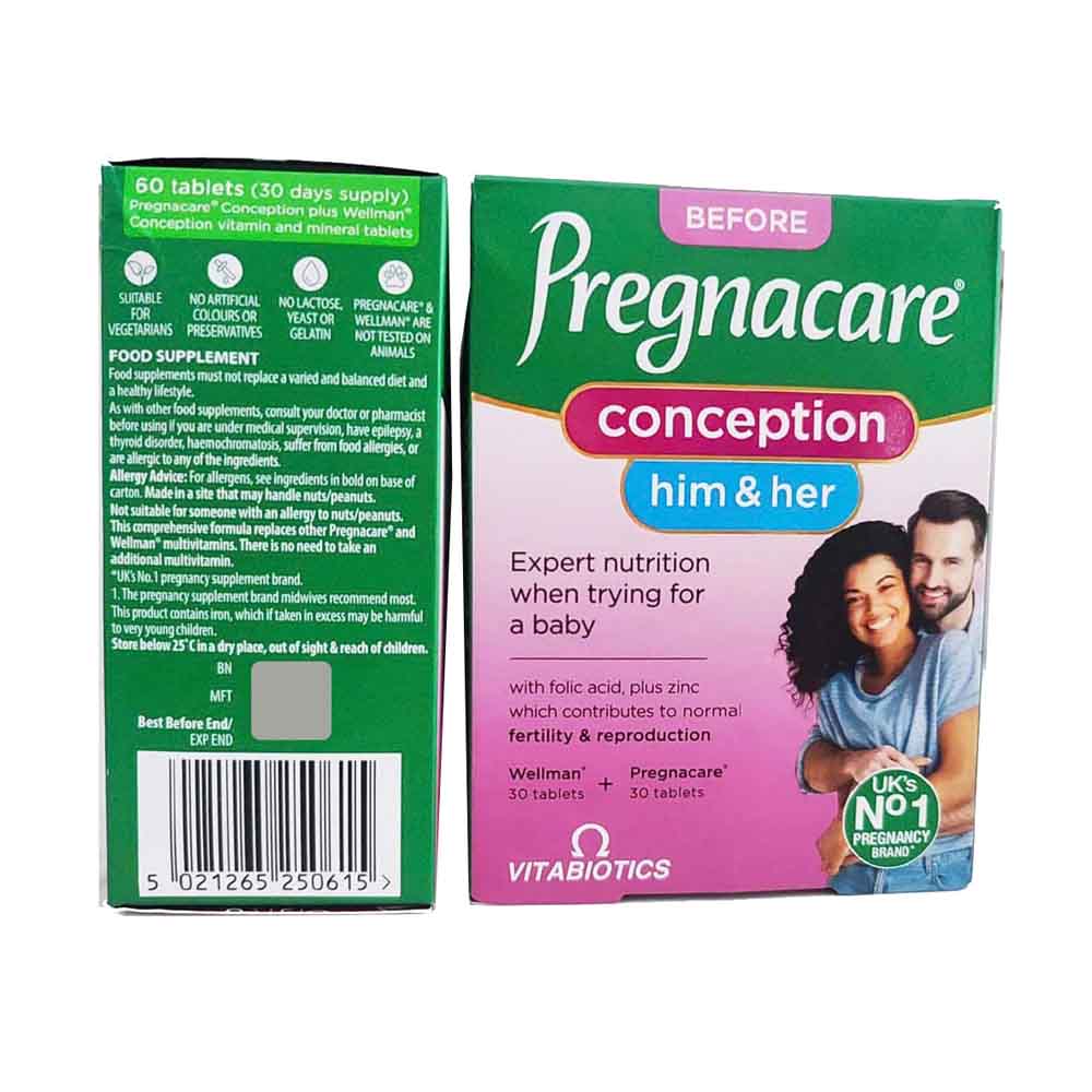 Viên uống trước thai kỳ Pregnacare Before Conception For Her 30 viên mẫu mới