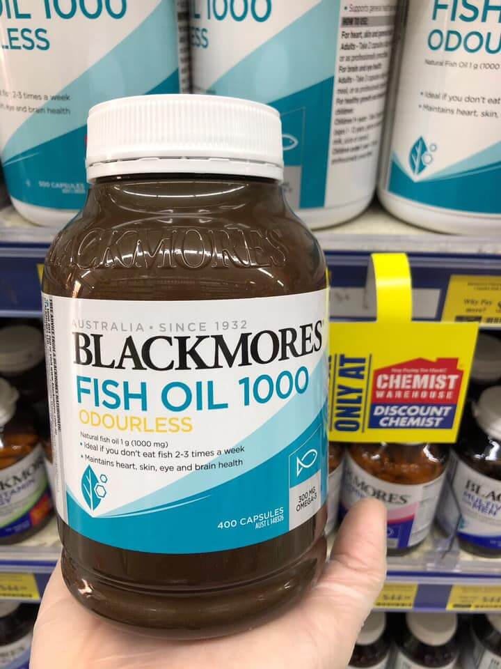 Dầu cá Blackmores Fish Oil 1000mg 400 viên - Ảnh 5