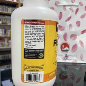 Dầu Cá Omega 3 Kirkland Signature Fish Oil 1000mg 400 viên
