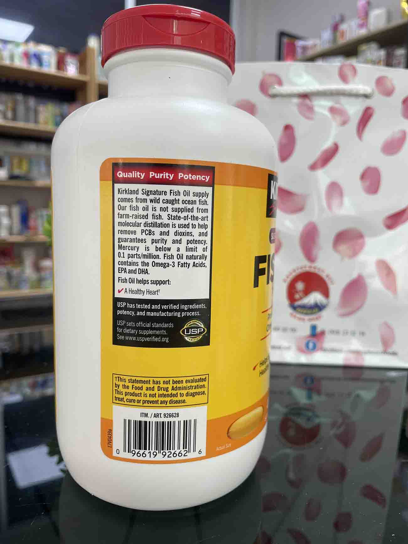 Dầu Cá Omega 3 Kirkland Signature Fish Oil 1000mg 400 viên