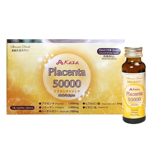Nước uống nhau thai cừu Kaza Placenta 50000mg 10 chai x 50ml