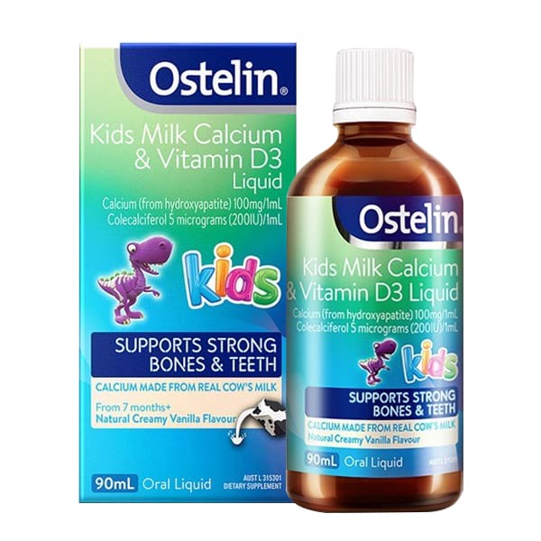 Ostelin Kid Milk Calcium Vitamin D3 Liquid 90ml