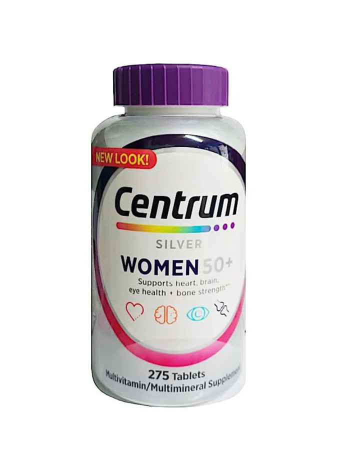 Viên Centrum Silver Ultra Womens 50+ bổ xung Vitamin tổng hợp 275v
