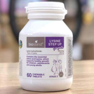 Viên uống hỗ trợ tăng chiều cao Bio Island Lysine Step Up For Youth 60 viên