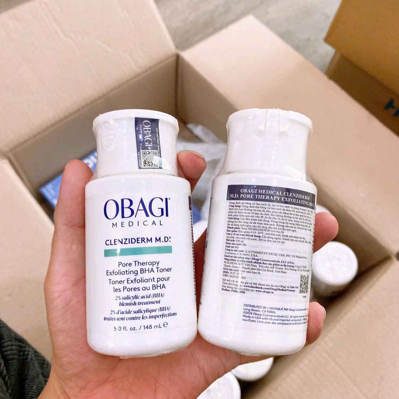 Dung dịch trị mụn BHA Obagi Clenziderm Pore mẫu mới