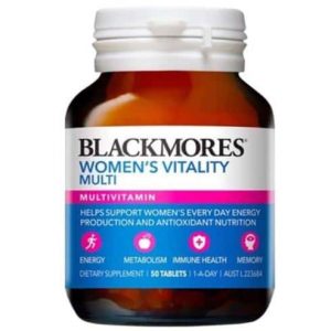 Viên uống bổ sung Multivitamin Blackmores Women's Vitality Multi 50 viên