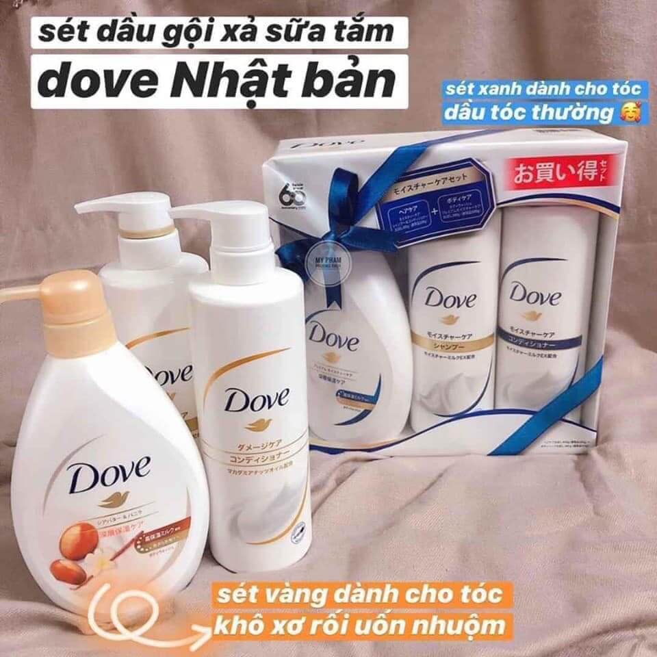 Bộ Tắm Gội Dove Set 3 Nội Địa Nhật Bản - Ảnh 3