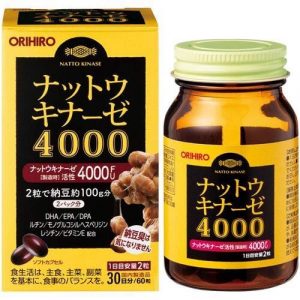 Viên hỗ trợ đột quỵ Orihiro Nattokinase 4000FU Nhật Bản