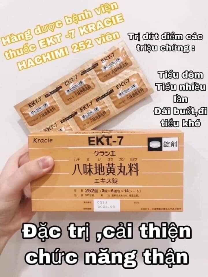 Công dụng viên uống bổ thận tiểu đêm EKT-7 Kracie Hachimi