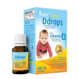 Baby Ddrops Vitamin D3 400IU Của Mỹ 90 Giọt