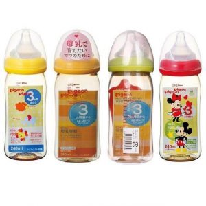 Bình Sữa Pigeon Nội Địa Nhật Cổ Rộng 160ml 240ml