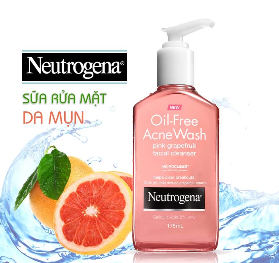 Sữa Rữa Mặt Kiềm Dầu Neutrogena Oil Free Acne Wash 150ml - Ảnh 4