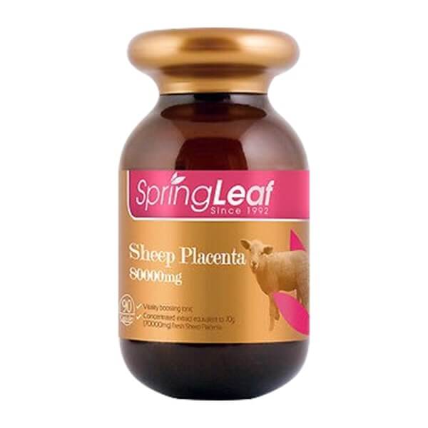 Viên Uống Nhau Thai Cừu Spring Leaf Sheep Placenta 80000mg Úc