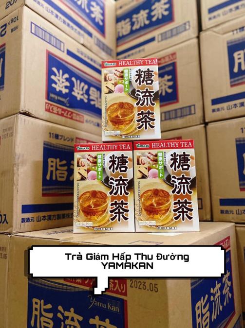 Trà giảm cân, giảm mỡ Yamakan Màu đỏ: giảm hấp thu đường vào cơ thể
