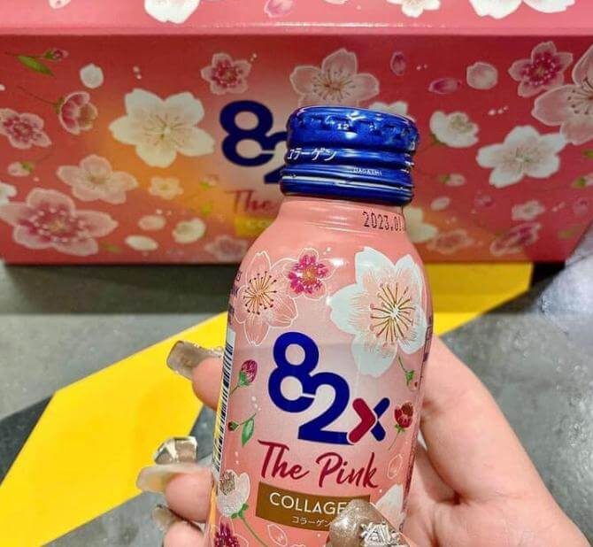 Nước Uống Collagen 82X The Pink Hộp 10 Chai - Ảnh 4