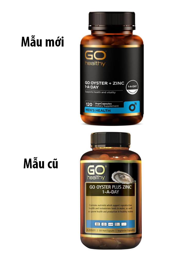 Viên Hàu Úc Go Oyster Plus Zinc Go Healthy mẫu mới