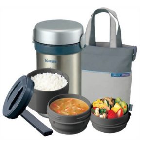 Hộp Đựng Cơm Giữ Nhiệt Zojirushi 3 ngăn Nhật Bản - Ảnh 5