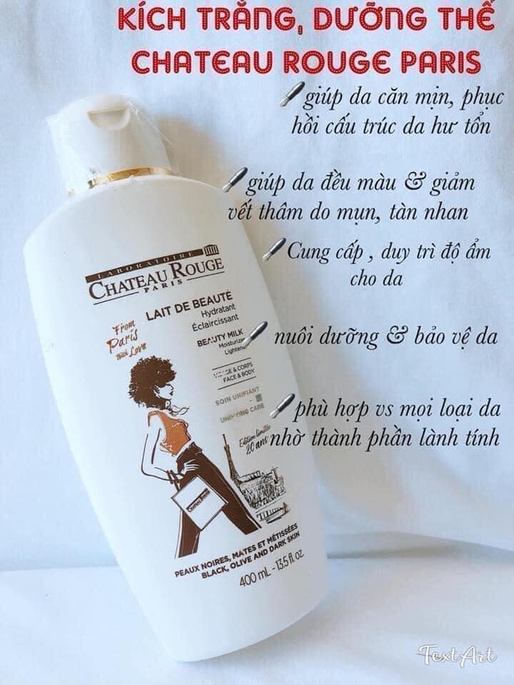 Dưỡng thể Chateau Rouge Paris kích trắng có tốt không? - Ảnh 5
