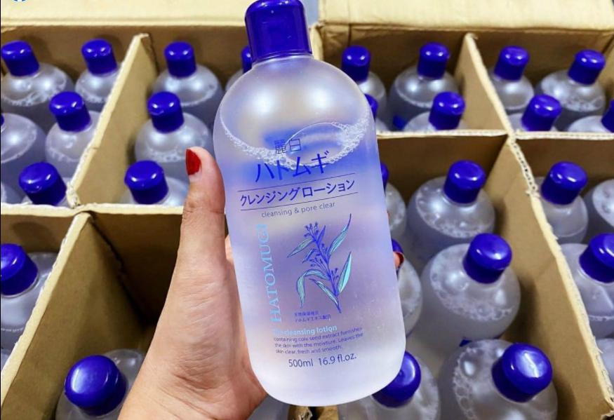 nước hoa hồng làm sạch, cấp ẩm Hatomugi