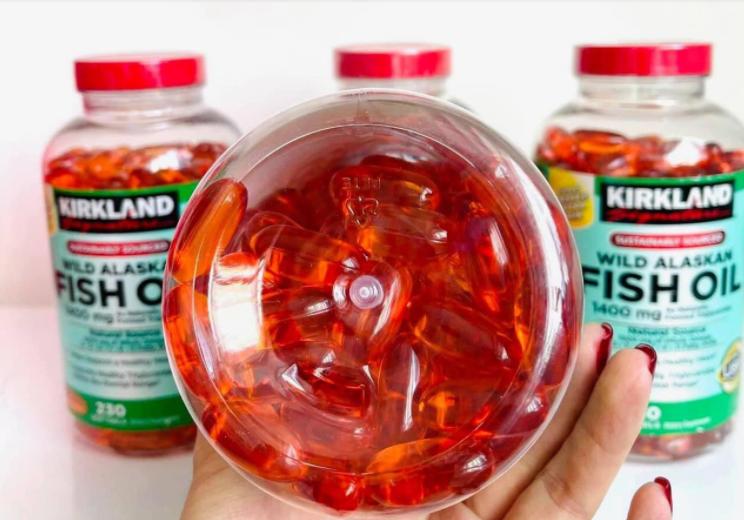 REVIEW dầu cá Kirkland Wild Alaskan Fish Oil 1400mg